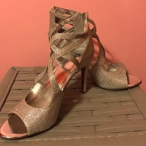 Silver Sparkly Heels